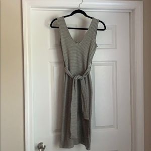 Like New Top Shop Fitted Striped V-Neck Dress